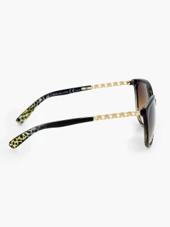 Online Zwarte Zonnebril Met Panterprint Dames Online Exclusive Accessoires